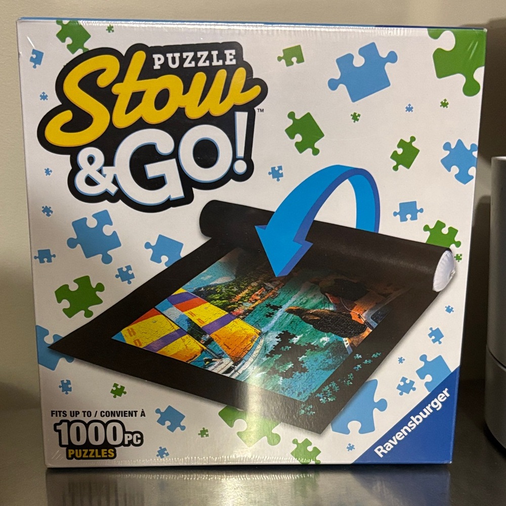 Ravensburger Stow & Go Puzzle Mat - Black and Blue